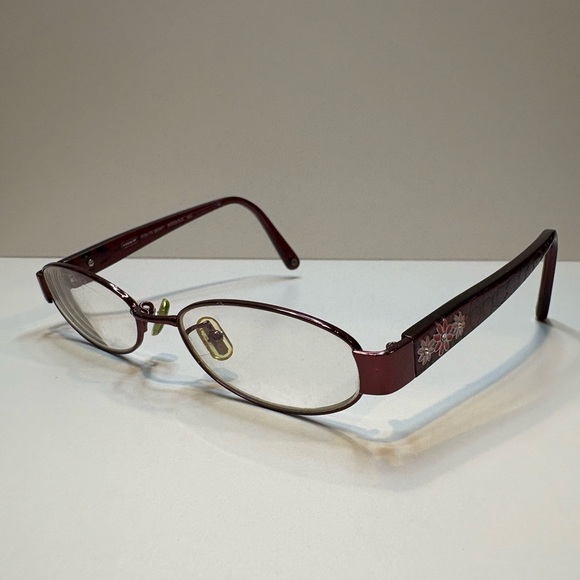 Coach Eyeglasses Frames Roslyn (909AF) Bordeaux 603 / 49-17-135 - Picture 2 of 13
